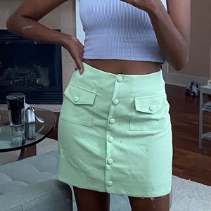 Pastel Green mini skirt - song of style (set) NEW